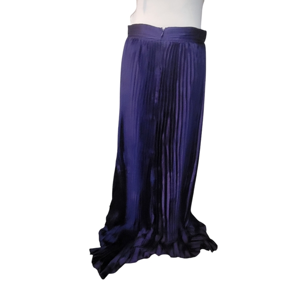 Lulus got the glam navy blue pleated cut out maxi dress womens size large - Picture 6 of 9